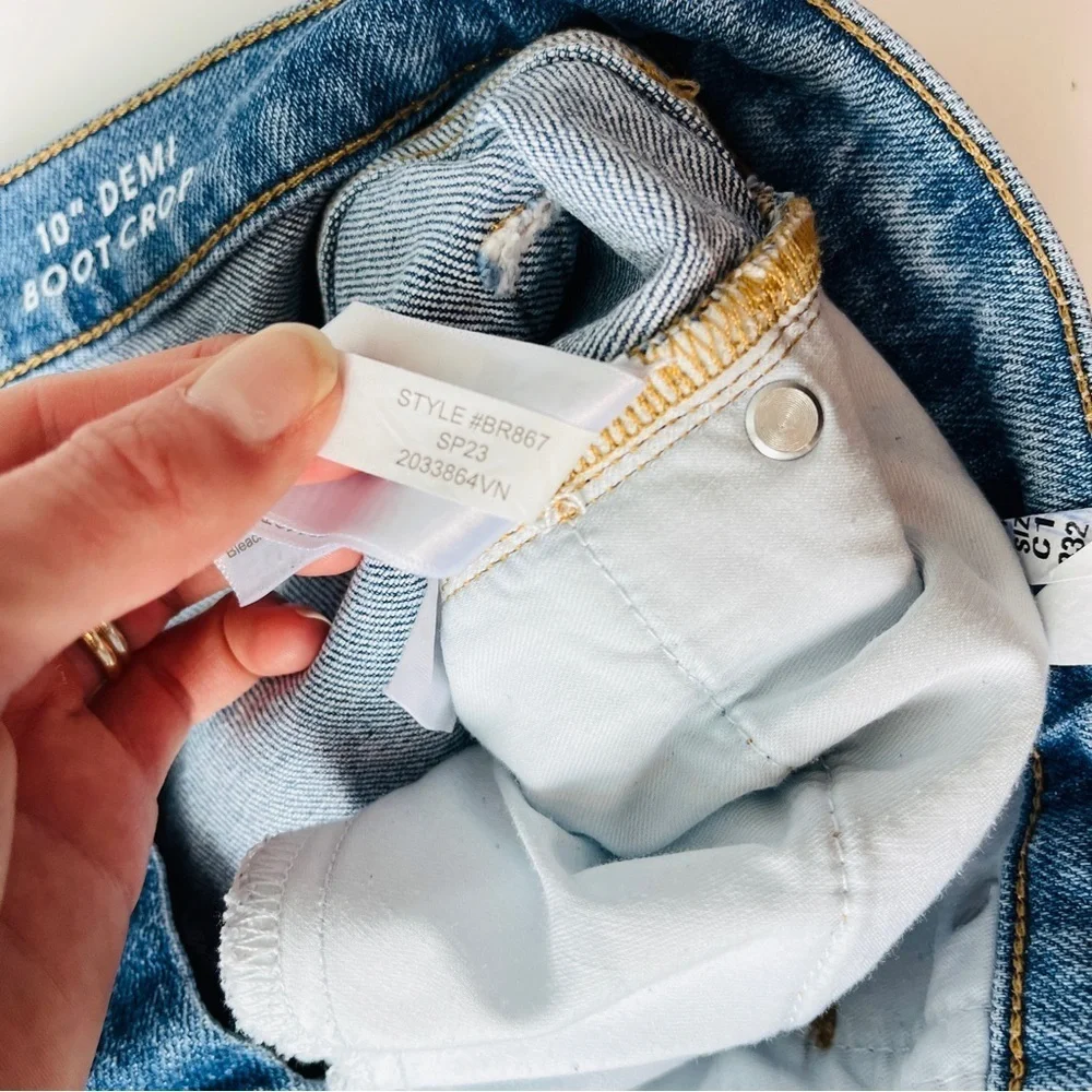 J. Crew 10” Demi Boot Cut Crop Denim Jeans